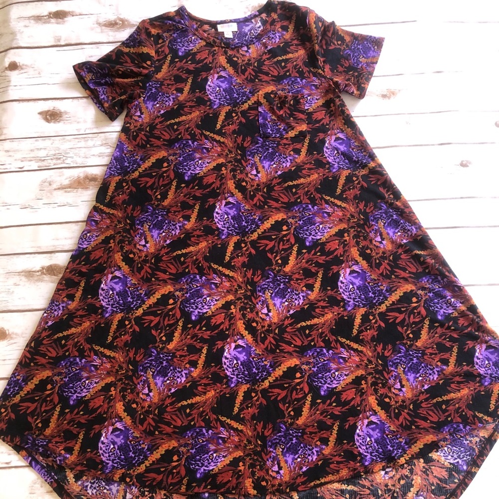 RARE Cheetah Print XS LuLaRoe Carly Dress